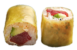 Thon, avocat, assortiment de piment