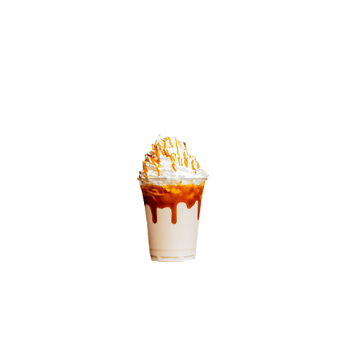 Salted butter caramel milkshake