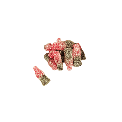 Bouteilles coca cerise acidulees 25g
