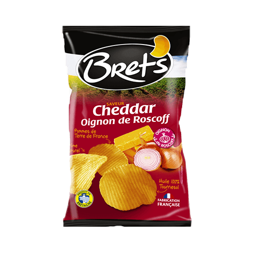 Bret's cheddar & oignons de roscoff 125g