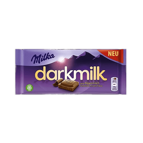 Milka dark milk lait des alpes 85g