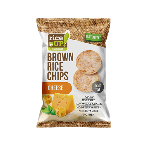 Rice up! brown rice chips cheese 60g