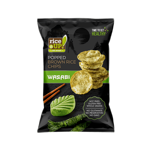 Rice up! brown rice chips wasabi 60g