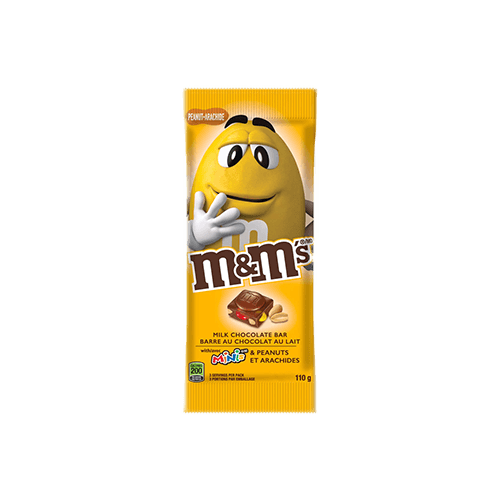 Tablette de chocolat m&m's aux cacahuètes 110g