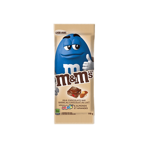 Tablette de chocolat m&m's aux amandes 110g