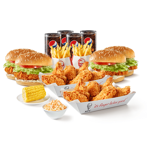 Family burger boxmeal pour 4