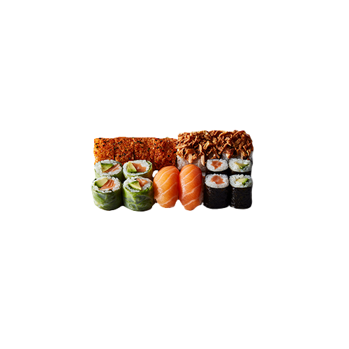 Menu duo salmon (18 pieces)