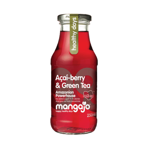 Manjago based on green tea and açai berries