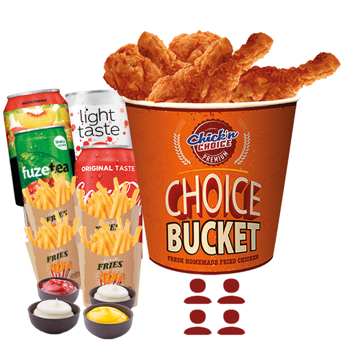 Menu choice bucket pilon hot (4 personnes)