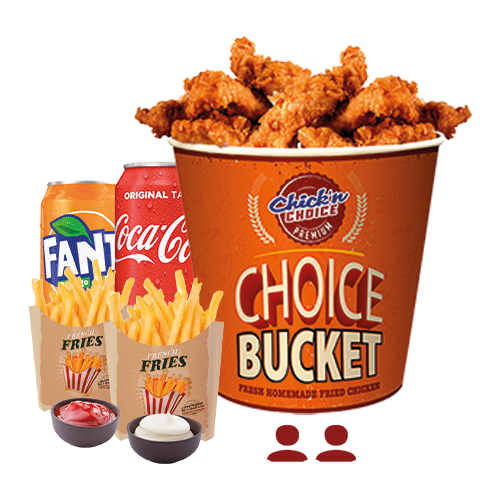 Menu choice bucket tenders (2 personnes)