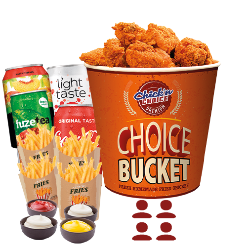 Menu choice bucket wings (4 personnes)