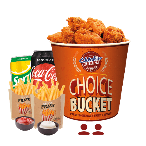 Menu choice bucket wings (2 personnes)
