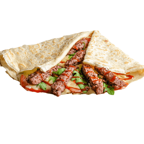 Crepe cheese burger