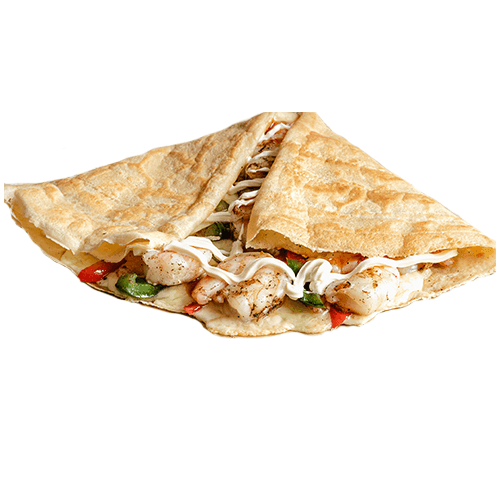 Crepe scampi