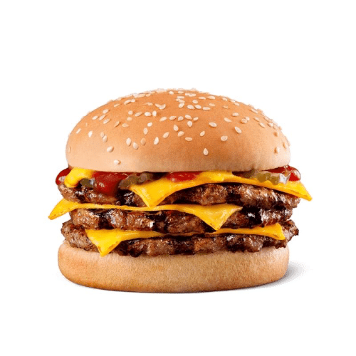 Triple cheeseburger