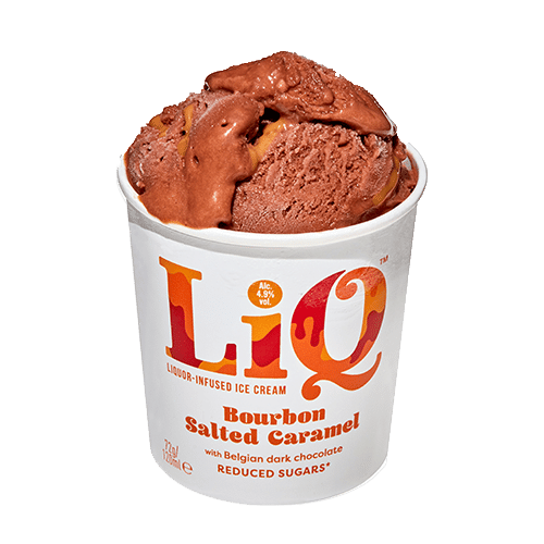 Ijs LiQ (met alcohol / 18+) bourbon salted caramel 120ml