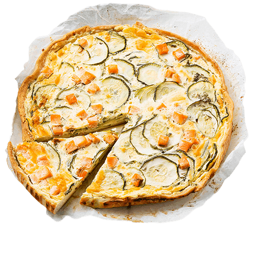 Tarte Courgette Saumon