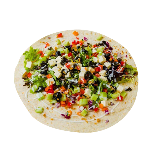 Greek in volkoren wrap