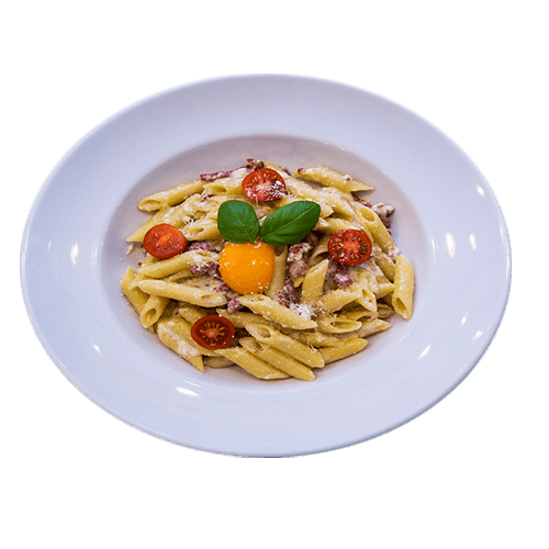 Penne carbonara