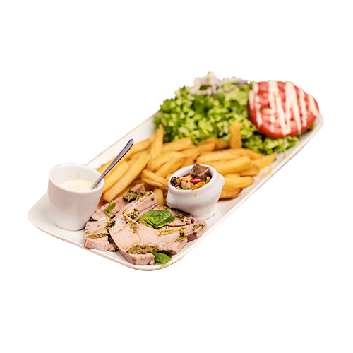 Red tuna steak
