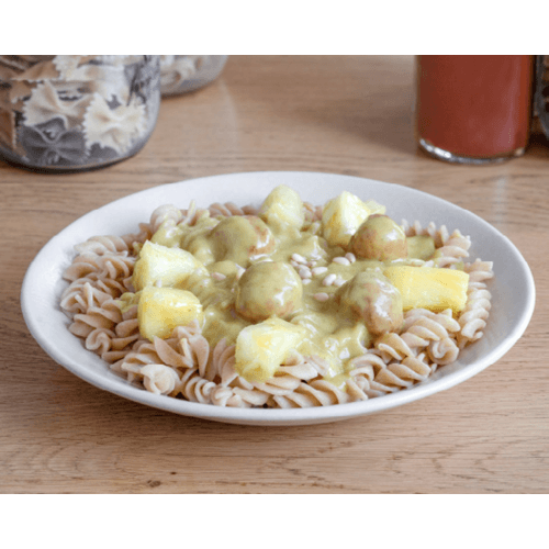 Pasta chicken curry Hawaï
