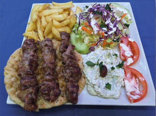 Pitta souvlaki