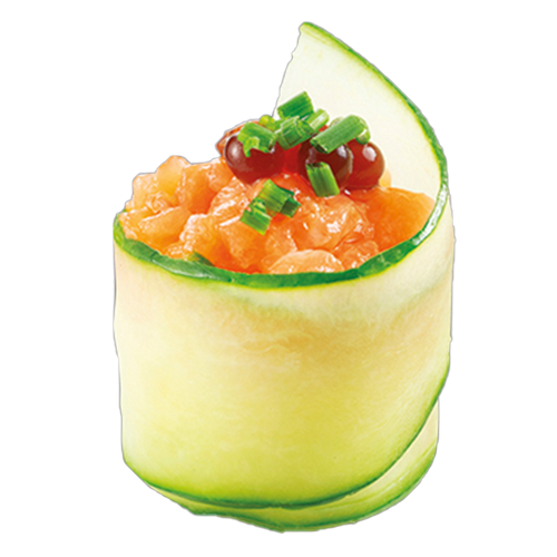 Gunkan pepino tartare de saumon