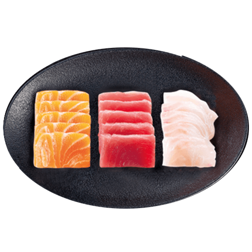 Box trio sashimi thon, saumon et daurade