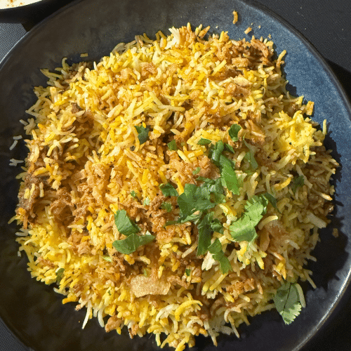 Mughlai Mutton (goat) Biryani