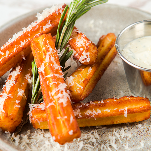 Parmesan potato churros