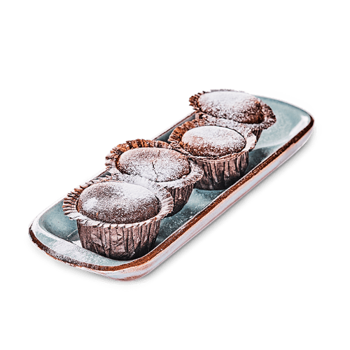 Hot choco cakes