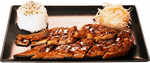 Eel with teppanyaki sauce