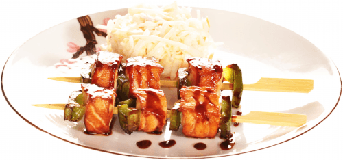 Yakitori salmon