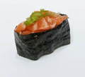 Sushi with salmon tartar