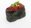 Sushi with tuna tartar
