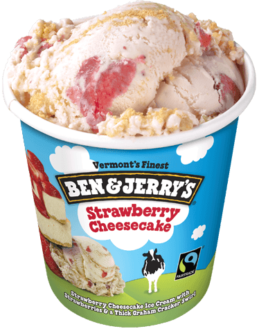 Ben & jerry's strawberry cheesecake