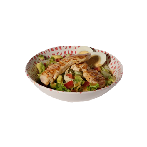 Salad with chicken and egg