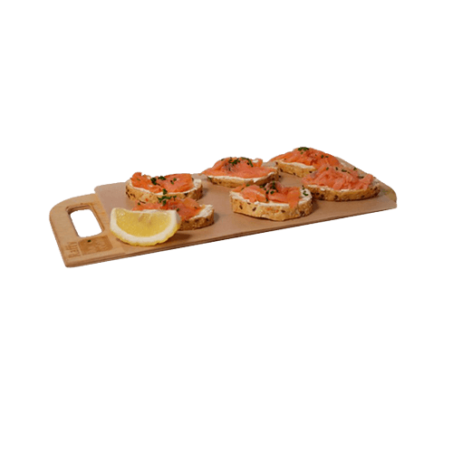 Bruschetta, smoked salmon and Philadelphia