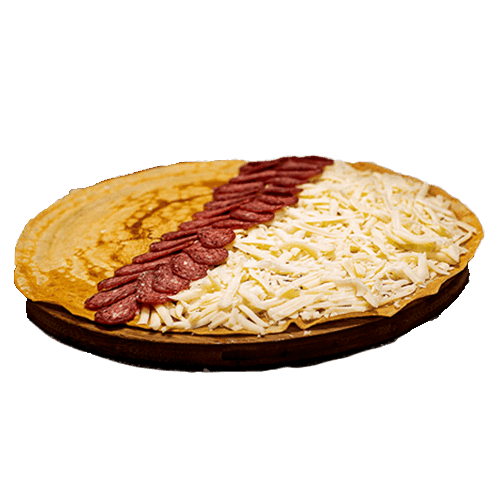 Палачинка с луканка и кашкавал