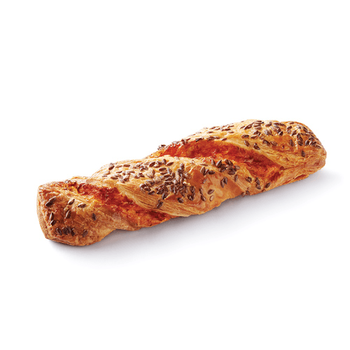 Twist with tomatoes, Emmental and linseed