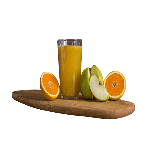 Orange and apple