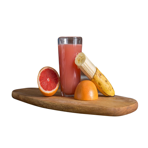 Grapefruit and banana