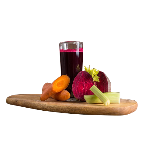 Beet, celery and carrot