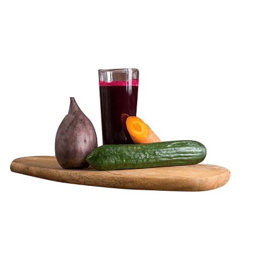 Beets, carrot and cucumber