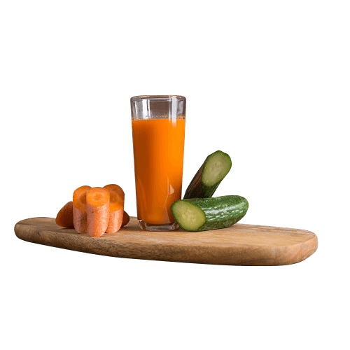 Carrot and cucumber