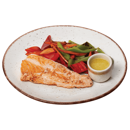 Salmon with vegetables