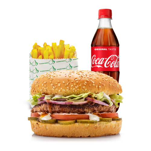 Beef burger menu