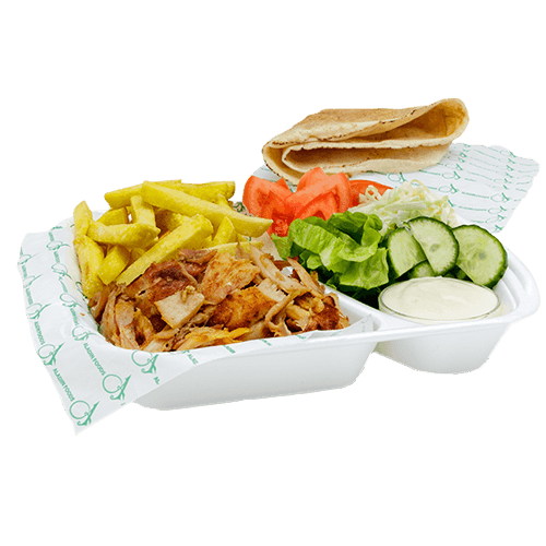 Portion Chicken Doner with fries