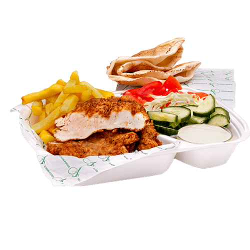 Portion Chicken Fillet with French Fries