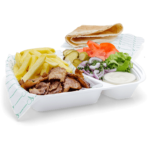 Portion doner beef with fries